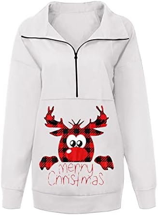 Hoodies de Natal Narhbrg tops para feminino asteca astecões geométricas de manga longa camisas henley button Sorto