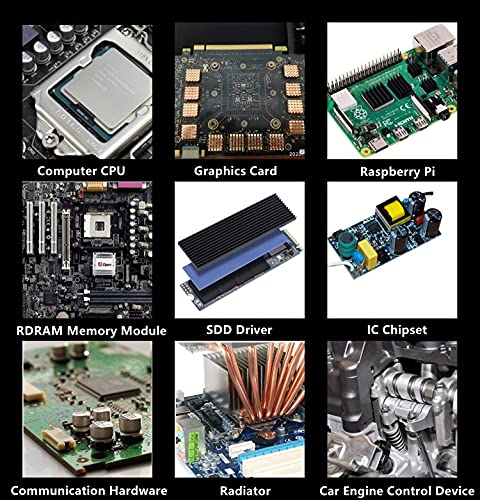 Avntker 100x100x1.5mm Térmica Pad 12 W/MK Alta Condutividade Térmica Renistrando Ingilumor de Sílica Gel Pad Alternativa à Pasta Térmica Para Refriamento de CPU, GPU, SSD, Drive, VGA, HDD, VRAM, Impressora 3D