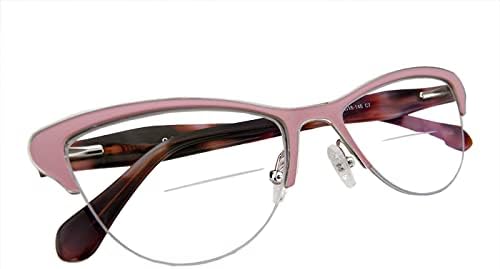 CirclePerson Women Cat Eye Reading Glasses depende da mola do tamanho médio sem rima