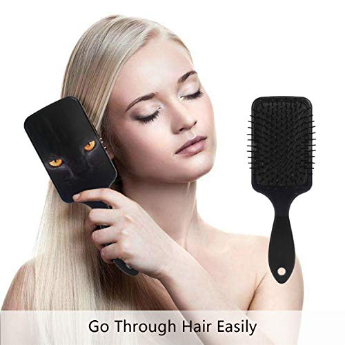 Escova de cabelo de almofada de ar vipsk, gato preto colorido de plástico, boa massagem e escova de cabelo anti -estática para cabelos