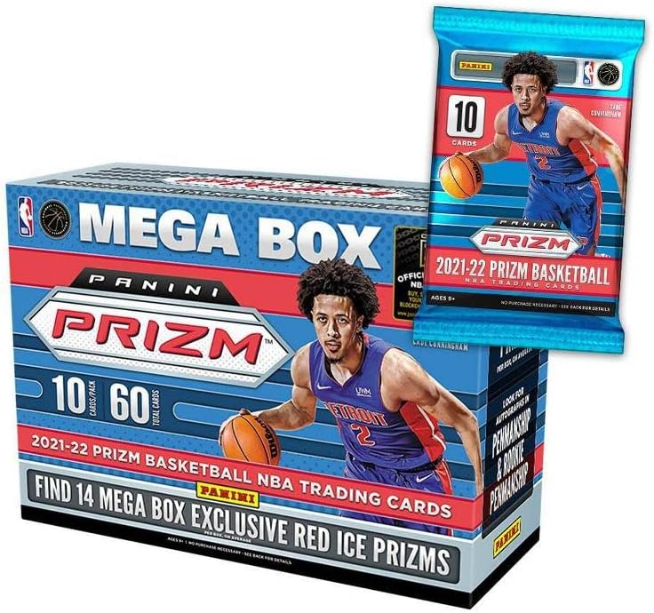 2021-22 Prizm Basketball Trading Card Mega Box