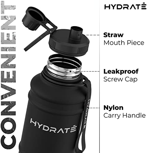 Hidrato de aço inoxidável 1.3 e 2,2 litros garrafa de água - várias opções de cores - garrafa de água de ginástica de metal sem bPa