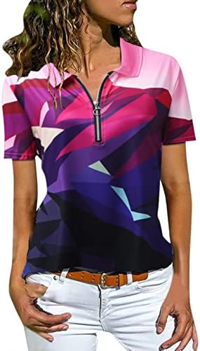 Camiseta sólida feminino camiseta feminina de moda feminina top casual blusses com zíper de lapela impressão camisa macia de