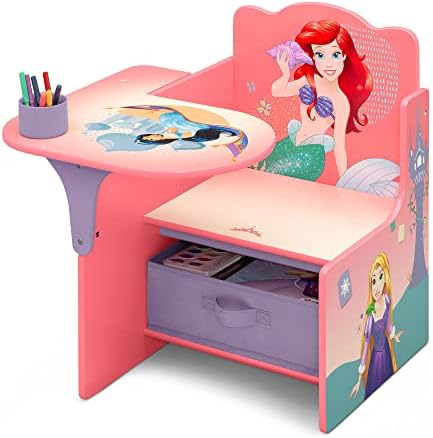 Delta Children Chaid Desk com lixeira, Princesa da Disney