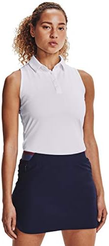 Under Armour feminino feminino sem mangas de golfe pólo