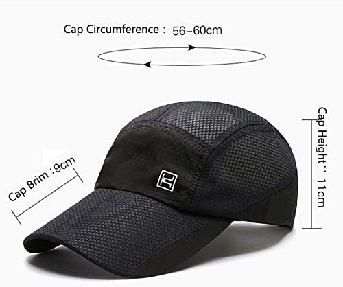 MANHONG UNISSISEX Mesh Cap de chapéu respirável Top boné Plain Sunshade Baseball Cap da montanha escalada ao ar livre Capinhas