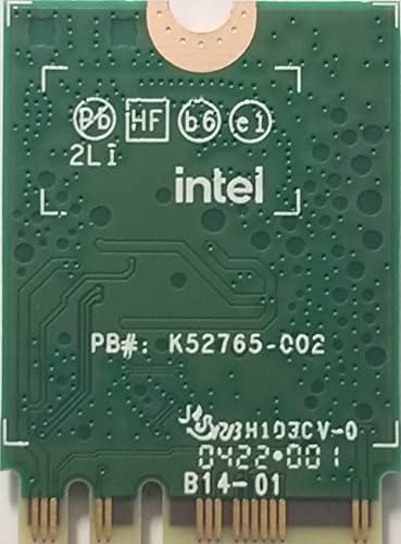Intel AX210.ngwg com VPro, Bluetooth 5.2 Card de adaptador de rede sem fio Wi-Fi 6E