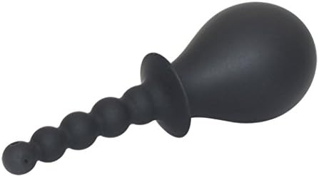 Plugue anal com esferas anal anal anal e sistema de enema por vibrações saudáveis ​​235 ml - enema doméstico de luxo para auxílios anal ou vaginais na higiene - simples de usar - silicone