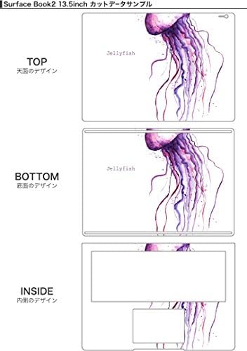 Decalques de pele igsticker para o livro de superfície / livro2 15 polegadas Ultra Fin Fin Premium Protective Body Skins Skins Universal Chellyfish Purple