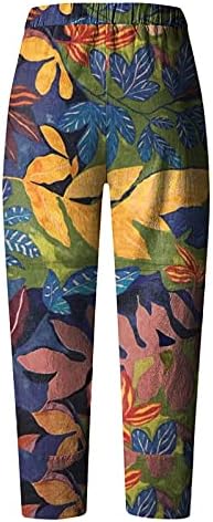 Calças femininas casuais de negócios míshui 12 calça de cintura curta larga perna as calças de algodão calças de algodão figura