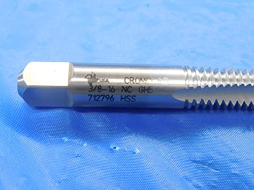 2pcs Brubaker 3/8-16 NC GH5 e 5/16-18 NC H6 HSS Spiral Point & Bottoming Tap-AS2065BP2