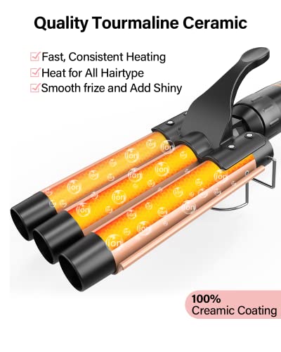 Waver Curling Iron Hair Hair Iron - Bestope Pro 5 em 1 Prancagem de Ensinamento de Cabelo Hot Peque