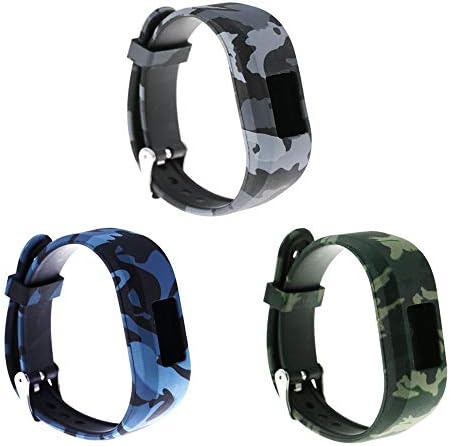 RuEntech Compatível com Garmin Vivofit Jr/Vivofit Jr 2 Banda de substituição Banda colorida de pulseiras ajustáveis ​​com alça