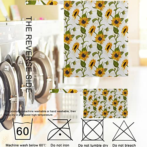 VISESUNNY SUNFLOWER PROMUTAMENTO SELENTES 2PCS Saco molhado com bolsos com zíper Bolsa de fraldas lagarta lavável para viajar,