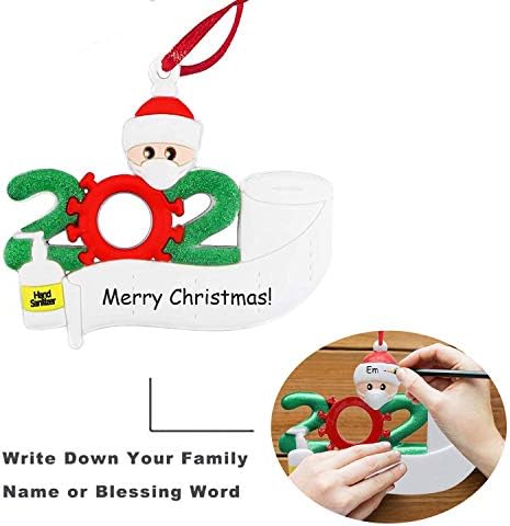 Kit de ornamento de natal besitek, 2021 membros personalizados da família de Natal Diy DIY Decorações de férias de sobrevivência
