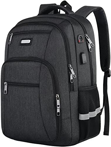 Mochila de laptop de viagem, saco de livros escolares extra grande de 17 polegadas, Avião de negócios Slim Airplane de RFID