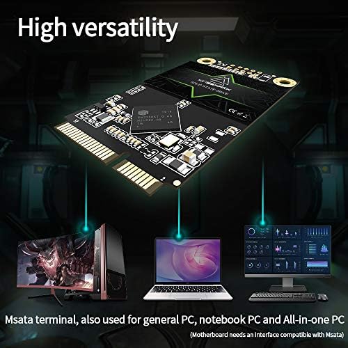 Kingshark SSD MSATA 128 GB de alto desempenho de estado sólido de estado para laptop de mesa 5 unidades de pacote de pacote