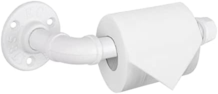 Nearmoon Industrial Pipe Toote Hanit Paper Solder, Ponto de rolo de vaso sanitário de serviço pesado para banheiro, sala de estar e cozinha, hardware de banheiro de ferro rústico de ferro rústico vintage, montado na parede