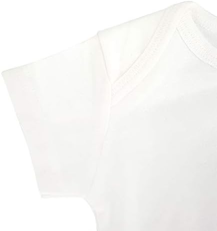 Roupa de traje de verão de uma peça de bebê Roupa de roupa curta Proprietário de manga curta de uma citação barbada citação de bebê brancos brancos (