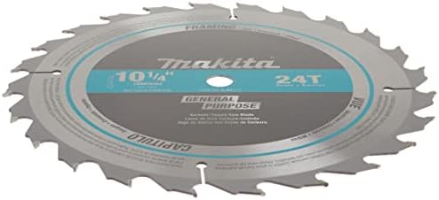 Makita A-94910 10-1/4 polegadas Tungstênio Tips SAW Blade, 24-Teets, Silver