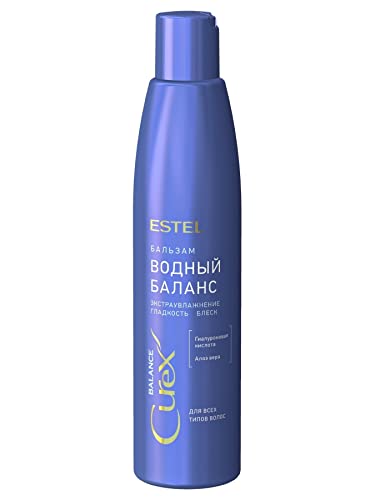 Estel Curex Balance Balma Equilíbrio hídrico para todos os tipos de cabelo, 250 ml, umedamente umedecer e suavizar a