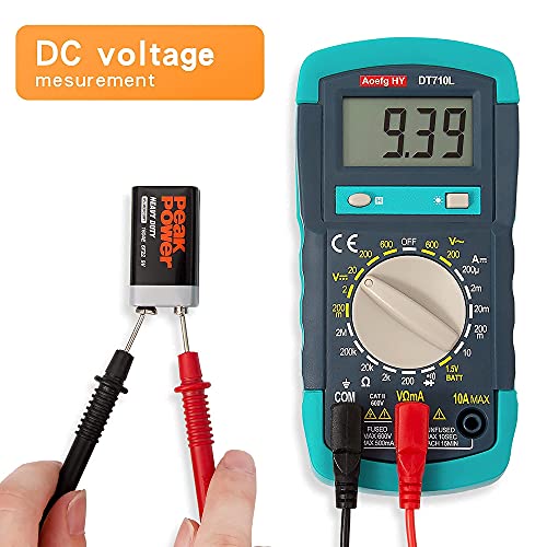 Multímetro digital - voltímetro com funções de variação automática