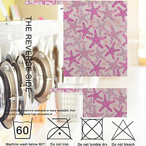 VISESUNNY Pink Starfish 2pcs bolsa molhada com bolsos com zíper Saco de fraldas salateadas reutilizáveis ​​para viajar,