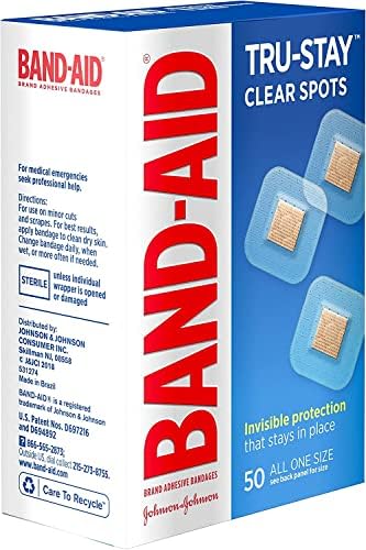 Bandagens de band-aid clear pontos 50 cada