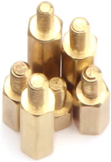 10/20pcs de bronze stoff staneff spacer masculino-feminino m2 m2.5 m3 m4 pilares de espaçador hexagonal de cilindro de cilindro único parafusos
