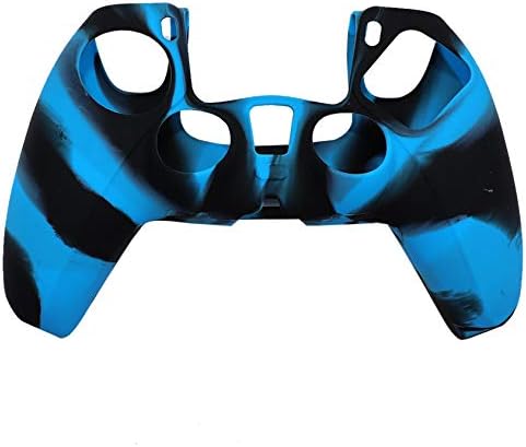 Caixa de silicone do controlador PS5, compatível com a pele para capa de garra do controlador PS5, nova camuflagem de camuflagem