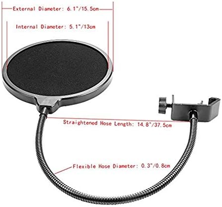 Stand Microfone ajustável N / C, suporte de braço de braço de suspensão, suporte de microfone portátil padrão, adequado