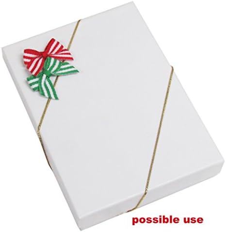 Mini arcos para artesanato, arcos de presente de fita para embalagem de presentes, cartões de Natal, artesanato de Natal,