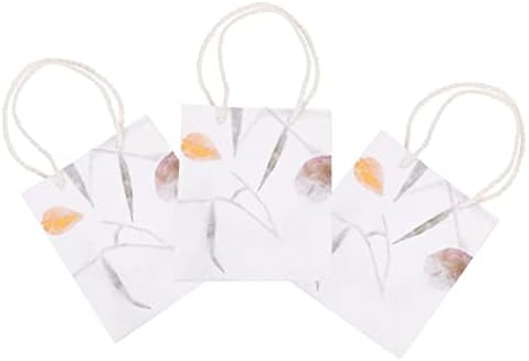 Bolsas de presente de papel de nuobester com alças: sacos de compras de 3pcs sacos de varejo bolsas de sacola de doces para halloween aniversário de hallowen halaving bidal chuveiros de bebê