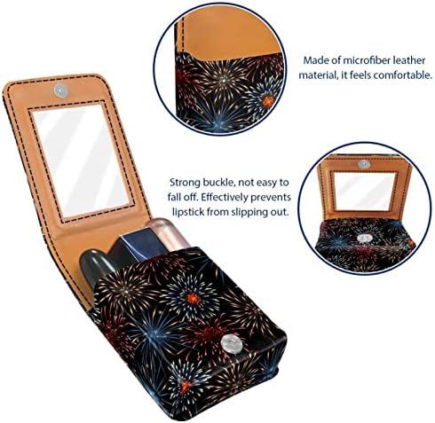Caixa de batom Oryuekan, bolsa de maquiagem portátil fofa, bolsa cosmética, organizador de maquiagem do lipstick, fogos de