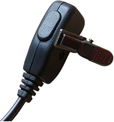 Lysee Communications Peças - 5pcs 2pin D Forma do anel Segurança Micro do fone de ouvido para fone de ouvido para Motorola Radio XV1100, XV2100, XV2600, XV4100 XU1100, XU2100