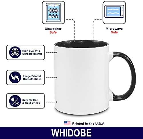 WhidoBe personalizada Sister Coffee Caneca Custom Irmãs Melhor amigo com avatares, nomes, citações - BFF Women Gift, Teacup