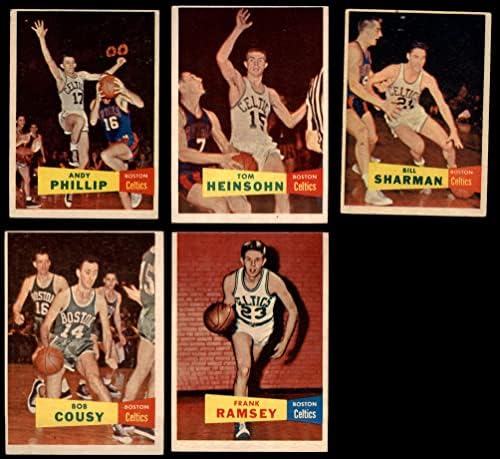 1957-58 Topps Boston Celtics Set set Boston Celtics VG+ Celtics