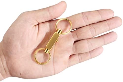 Liberação rápida de chave destacável Puxar o chaveiro - fixação de chave segura à bolsa, bolsa e cinto - fácil acesso às chaves…