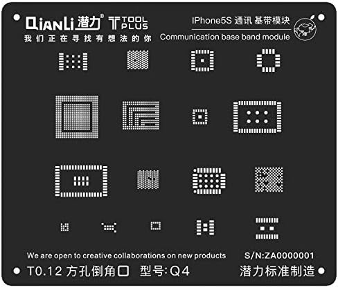 Qianli ToolPlus 3D IBLACK STÊNCIL PARA IPHONE 5/5S Módulo de banda base de comunicação