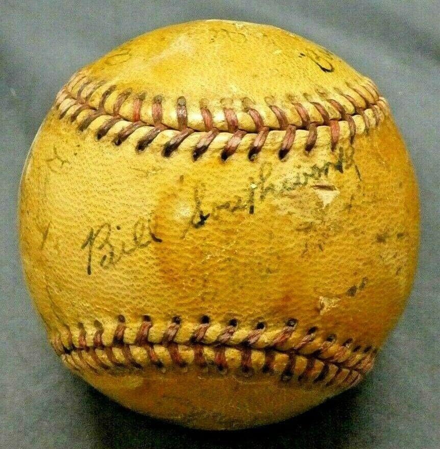 Super raro Billy Southworth Jr assinou 1939 Roma Belle Cononels Minor League Ball - bolas de beisebol autografadas