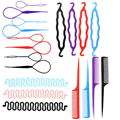 Ferramenta de trança de zzzrcgs ferramenta de trança francesa para cabelos tranças acessórios updo acessórios de cabelo 2 fios