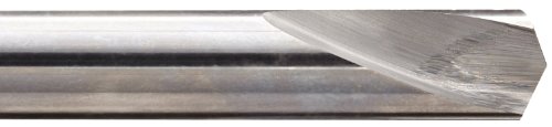 Keo 34314 Solid Carbide High Performance NC Spotting Brills, acabamento não revestido, haste redonda, flauta à direita,