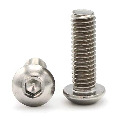 18-8 parafusos de tampa do botão de cabeça de aço inoxidável #1-72 x 3/16 Qty 100