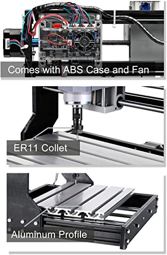 Kit de roteador GenMitsu CNC 3018-PRO CONTROLE GRBL CONTROL 3 ​​EXPOS PLÁSTICO ACRILICO PCB PVC Máquina de gravura de escultura