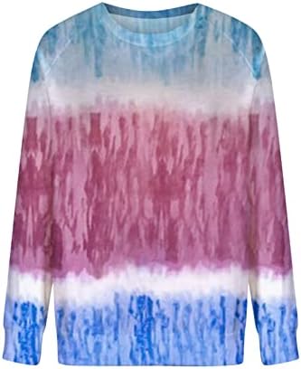 Mulheres TIY Dye Outerwear Mármore Floral Faixa solta Roupas de moletom Manguar