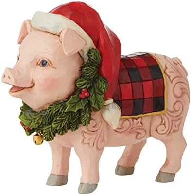 Enesco Jim Shore Country Country Christmas Pig Figure 6009124
