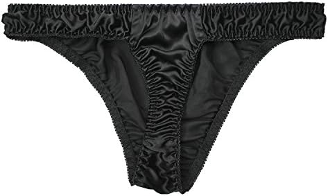 Farlenoyar Mens Seda Sexy Briefas respiráveis ​​de calcinha de roupas íntimas macias calcinha