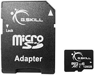 G.Skill 128GB MicrosDXC CL10 UHS-1 Cartão de memória com adaptador SD