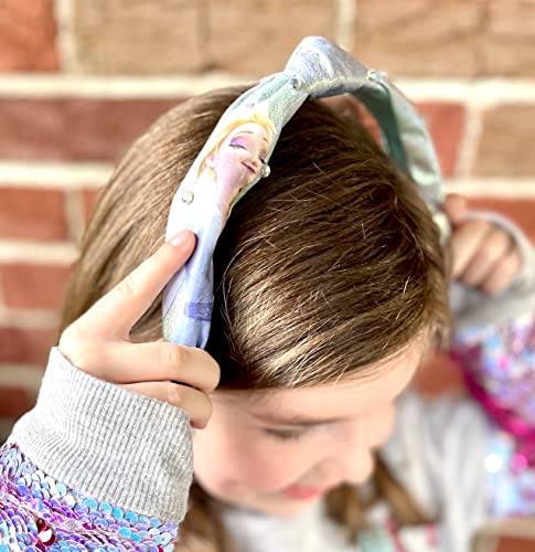 Luv sua Disney Frozen 2 Elsa Knot Banding com Diamond - Bandas para meninas - acessórios para o cabelo para ela