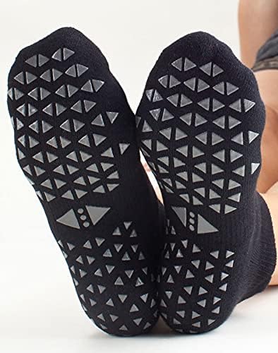 Tavi Noir Feminino Saber Socks - Barre de Grip, Dança, Pilates, Meias de Yoga